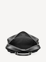 Aspinal of London Black Mount Street Laptop Briefcase Pebble Leather Bag - Image 7 of 8