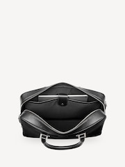 Aspinal of London Black Mount Street Laptop Briefcase Pebble Leather Bag - Image 8 of 8