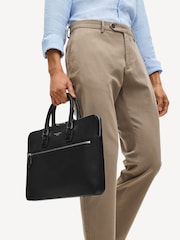 Aspinal of London Black Connaught Folio Pebble leather Bag - Image 2 of 7
