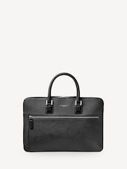 Aspinal of London Black Connaught Folio Pebble leather Bag - Image 4 of 7