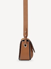 Aspinal of London Brown Ella Bag Slot Weave Tan Smooth Leather - Image 5 of 6