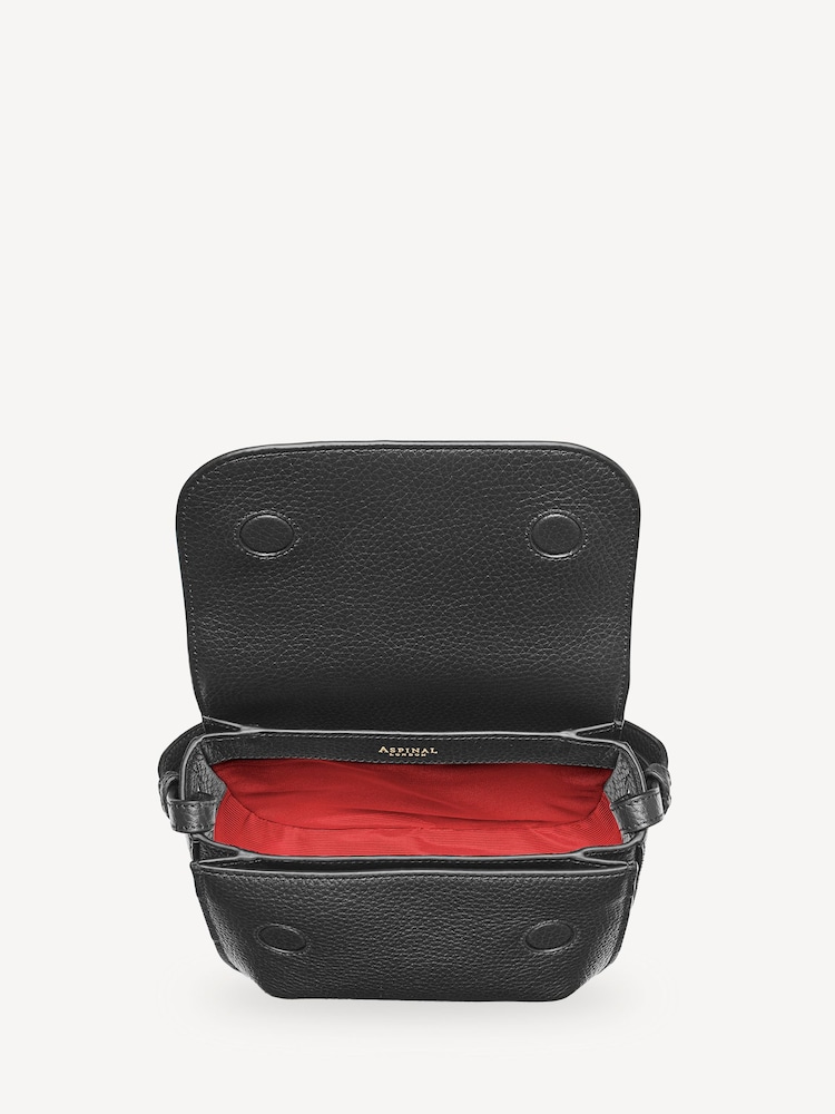 Aspinal of London Black Ella Pebble Leather Bag - Image 6 of 6 Aspinal of London Black Ella Pebble Leather Bag - Image 6 of 6