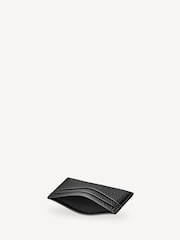 Aspinal of London Black Slim Credit Card Case Black Grain leather Wallet - Image 3 of 3