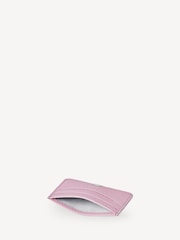 Aspinal of London Purple Slim Credit Card Case Pebble Leather - Image 3 of 3