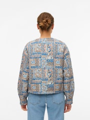 VERO MODA Grey Paisley Quilted Jacket - Image 2 of 6