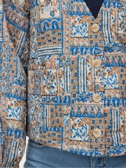 VERO MODA Grey Paisley Quilted Jacket - Image 5 of 6