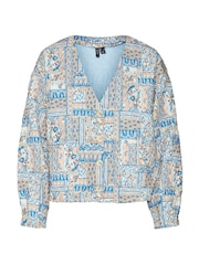 VERO MODA Grey Paisley Quilted Jacket - Image 6 of 6