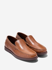 Cole Haan Mens American Classics Hampton Brown Loafers - Image 2 of 6