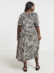 Simply Be Black Pocket Midi Dress - Image 2 of 4