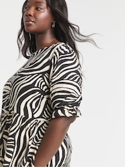 Simply Be Black Pocket Midi Dress - Image 3 of 4