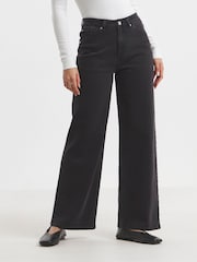 Simply Be Black 99/1 Wide Jeans - Image 1 of 4