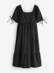 Simply Be Midi Shirred Denim Smock Dress - Image 5 of 5
