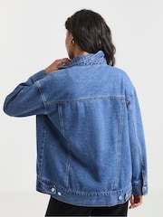 Simply Be Oversized Boyfriend Denim 100% Cotton Jacket - Image 2 of 4
