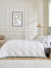 Bedeck of Belfast Celadon Olenna Duvet Cover and Pillowcase Set - Image 1 of 4