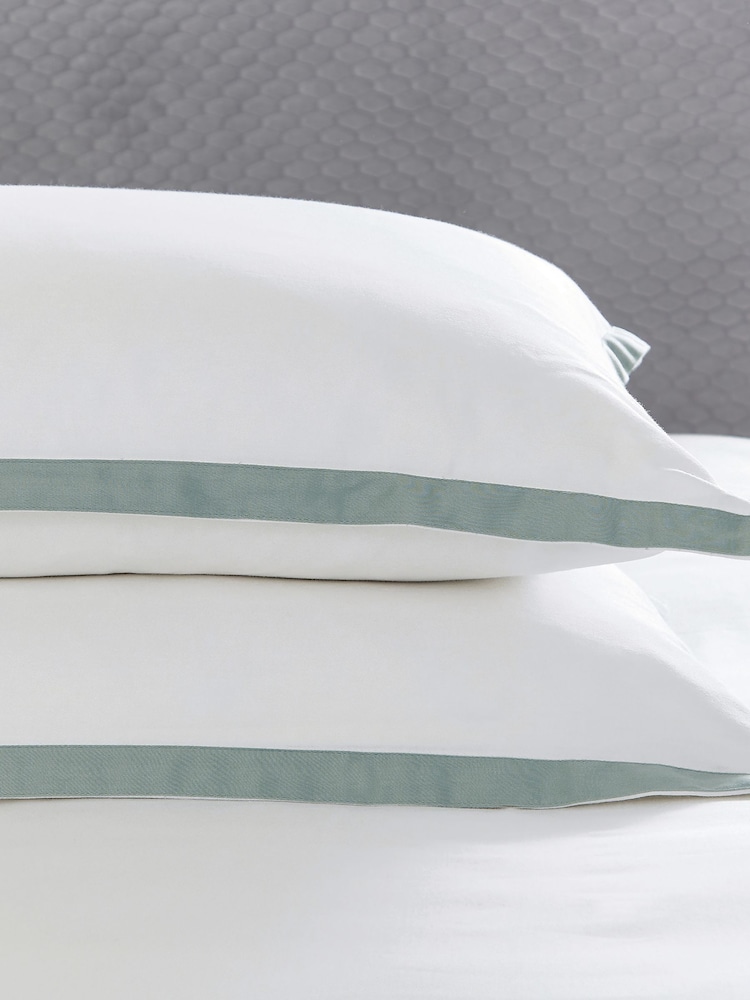 Bedeck of Belfast Celadon Olenna Duvet Cover and Pillowcase Set - Image 4 of 4