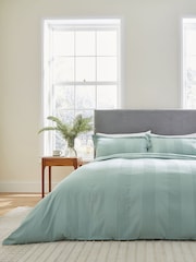 Bedeck of Belfast Celadon Serra Dobby Duvet Cover and Pillowcase Set - Image 1 of 4