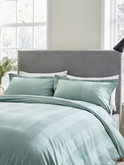 Bedeck of Belfast Celadon Serra Dobby Duvet Cover and Pillowcase Set - Image 2 of 4