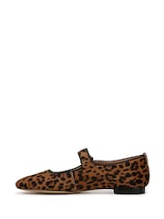 Sam Edelman Animal Print Regular Fit Michaela Mary Janes Shoes - Image 2 of 6