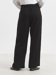 Schwarz - Simply Be Pleat Wide Leg Jeans - Bild 3 von 4