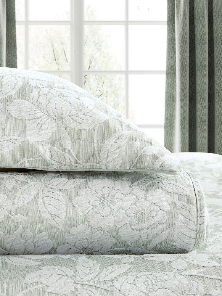 Sanderson Aqua Pyramus Quilted Throw - Image 1 of 3