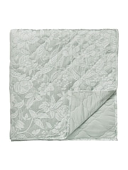 Sanderson Aqua Pyramus Quilted Throw - Image 3 of 3