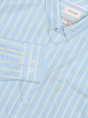 Joules Oxford Blue & White Stripe Long Sleeve Classic Fit Cotton Shirt - Image 4 of 14