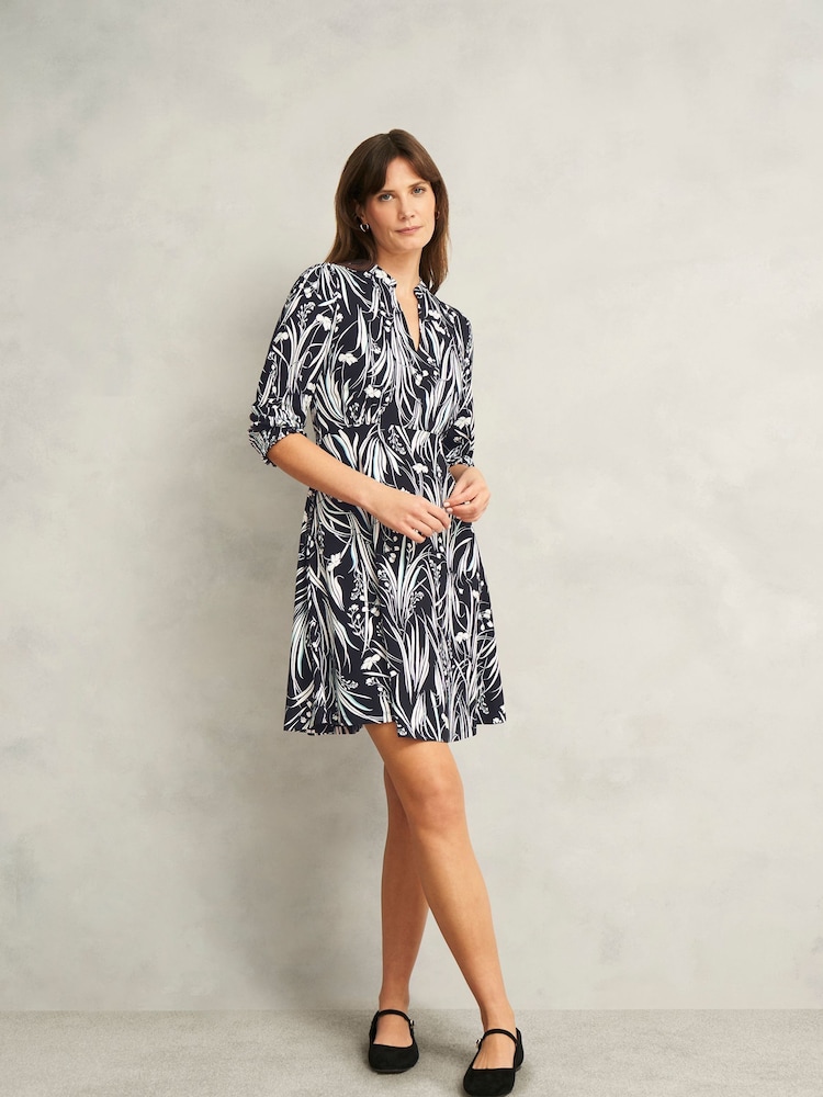 Hobbs Blue Petite Mollie Dress - Image 1 of 4
