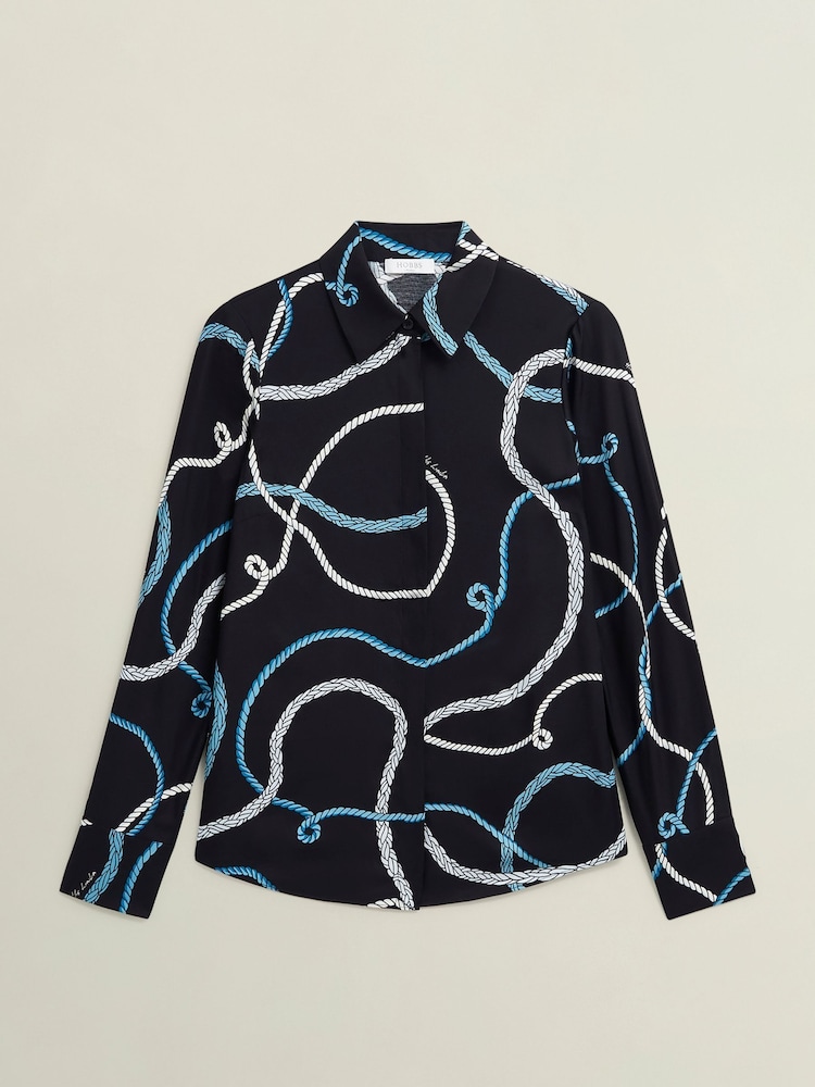 Hobbs Blue Raya Shirt - Image 4 of 4