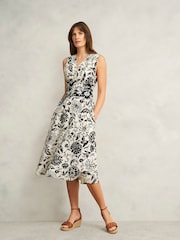 Hobbs White Petite Teagan Dress - Image 1 of 4