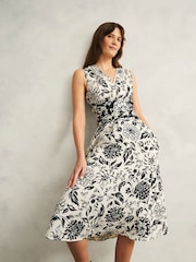 Hobbs White Petite Teagan Dress - Image 3 of 4