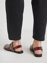 Simply Be Red Wide Fit Fisherman Sandals In Wide Fit - Image 2 of 4