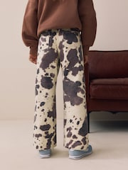 Cow Print Wide Leg Jeans (3-16yrs) - Image 2 of 9