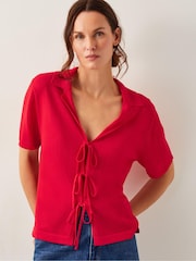 rdeča - Monsoon Tia Tie Knitted Cardigan - Slika 1 iz 4