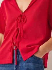 rdeča - Monsoon Tia Tie Knitted Cardigan - Slika 4 iz 4
