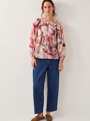 Monsoon Orange Piper Floral Print Blouse - Image 2 of 5
