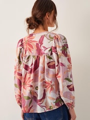 Monsoon Orange Piper Floral Print Blouse - Image 3 of 5
