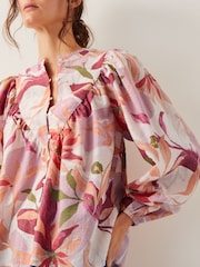 Monsoon Orange Piper Floral Print Blouse - Image 4 of 5
