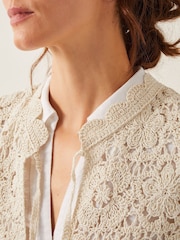 Monsoon Natural Ren Crochet Waistcoat - Image 4 of 5