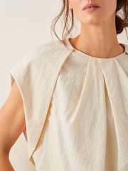 Monsoon Cream Dorit Bubble Hem Top - Image 5 of 5