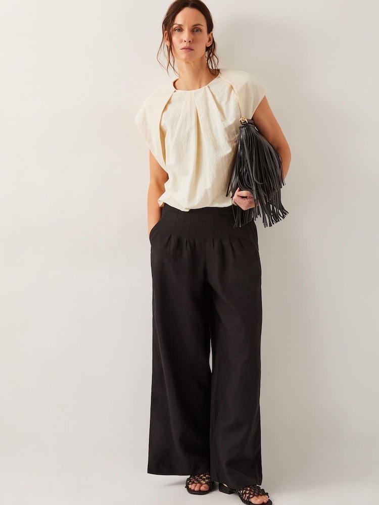 Monsoon Cream Dorit Bubble Hem Top - Image 5 of 5 Monsoon Cream Dorit Bubble Hem Top - Image 5 of 5