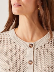 Monsoon Saya Crochet Short Sleeve Cardigan - Slika 4 iz 4