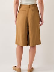 Monsoon Brown Nina Tailored Longline Shorts - Image 4 of 5