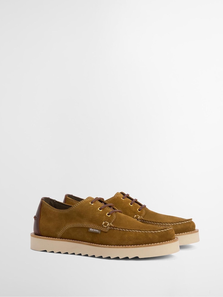 Barbour® Brown Aydon Suede Derby Shoe - Image 2 of 8 Barbour® Brown Aydon Suede Derby Shoe - Image 2 of 8