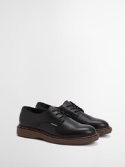 Barbour® Black Harefield Leather Derby Shoe - Image 2 of 9