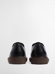 Barbour® Black Harefield Leather Derby Shoe - Image 4 of 9