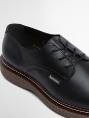 Barbour® Black Harefield Leather Derby Shoe - Image 6 of 9