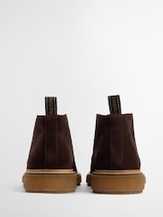 Barbour® Brown Blaine Leather Chukka Boot - Image 3 of 8