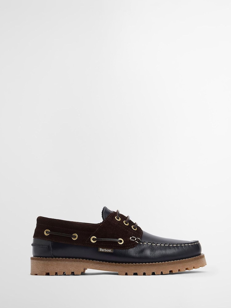 Barbour® Blue Deck Leather Boat Shoe - Image 1 of 7 Barbour® Blue Deck Leather Boat Shoe - Image 1 of 7