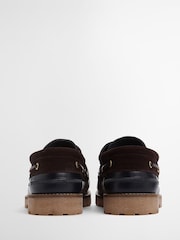 Barbour® Blue Deck Leather Boat Shoe - Image 3 of 7