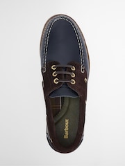 Barbour® Blue Deck Leather Boat Shoe - Image 4 of 7